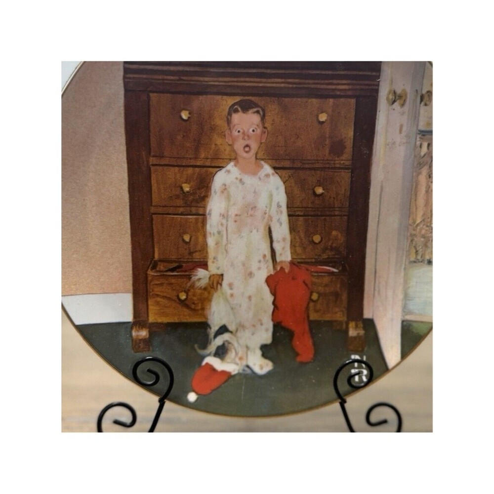 Norman Rockwell Porcelain Collector Plate The Truth About Santa 2nd Edition